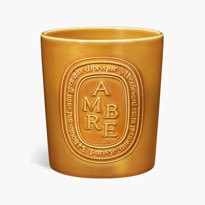 Ambre (amber) – very large candle
