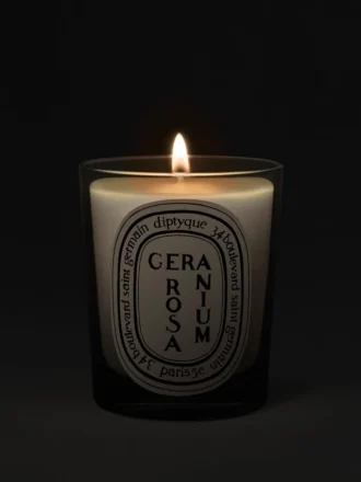 Geranium rosa – classic candle