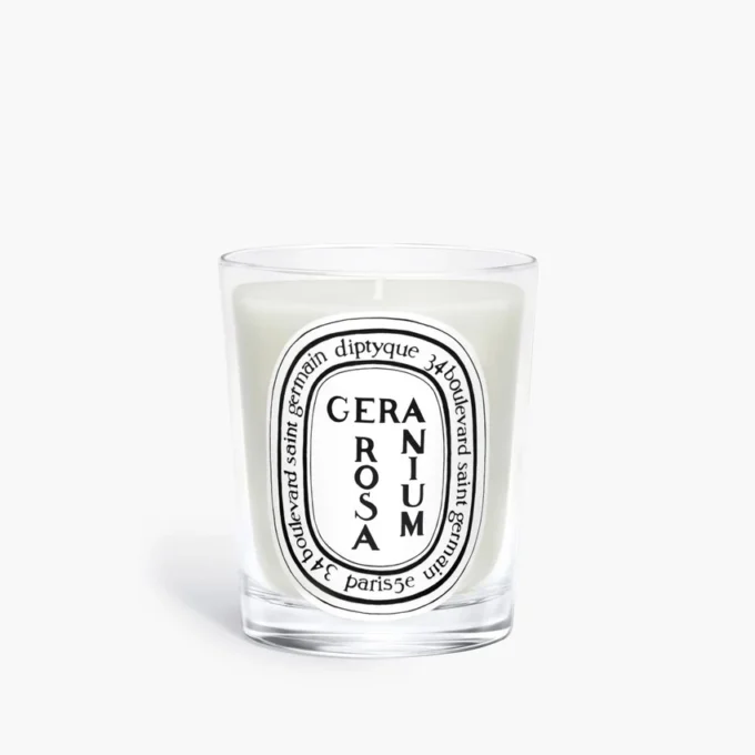 Geranium rosa – classic candle
